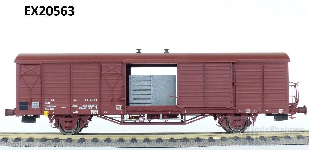 web EX20563 Exact Train 20563 - Mannschaftstransportwagen DB Ep.IV Typ Hbs 2300 mit Küche H0/GL